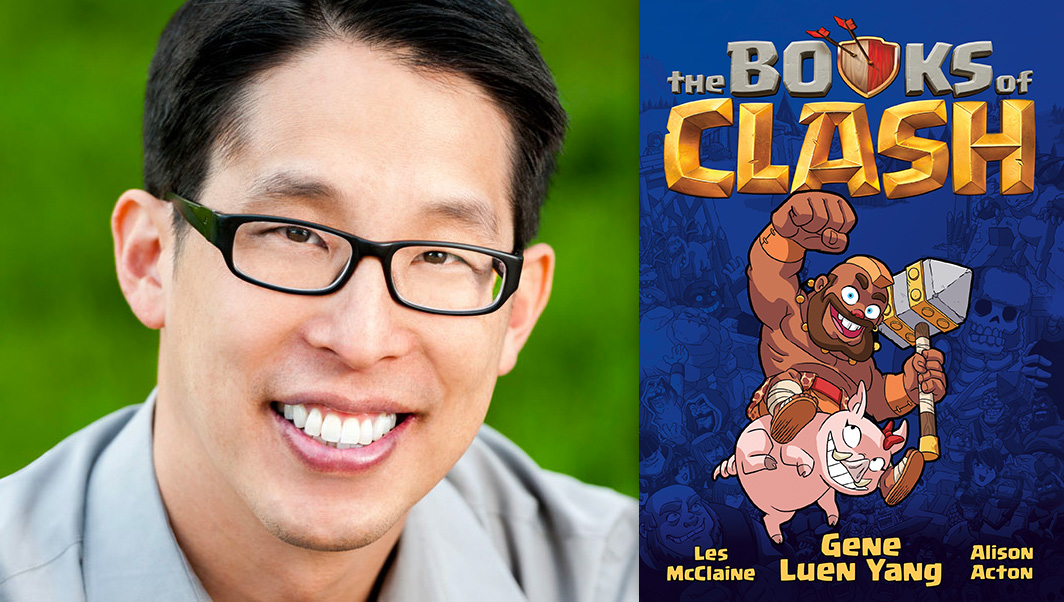 PCulturalist's tweet photo. We caught up with award-winning writer and cartoonist @geneluenyang at #SDCC2023 to chat about his new graphic novel series #TheBooksofClash, how he's bridging the gap between gamers and readers, and more. https://t.co/tQ4udLUaoo https://t.co/4ZTMNPqVGO