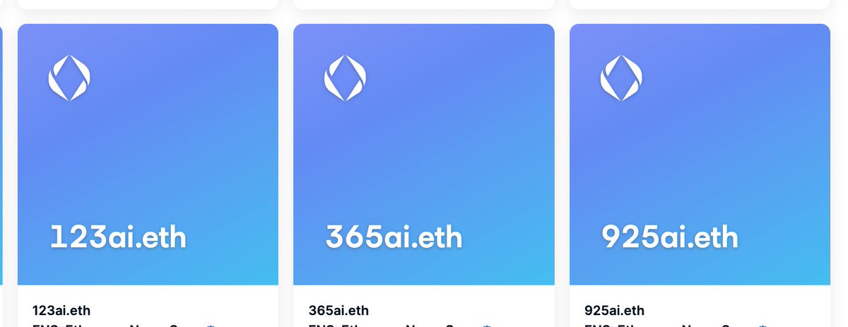 Priced @ .69 ETH cuz I'm funny like that. @ensvision Whats a realistic price? #ENS community feel free to make an offer I can't refuse 123ai.eth 365ai.eth 925ai.eth openseai.eth openseaai.eth #Ai #OpenSeaNFT #ensdomains