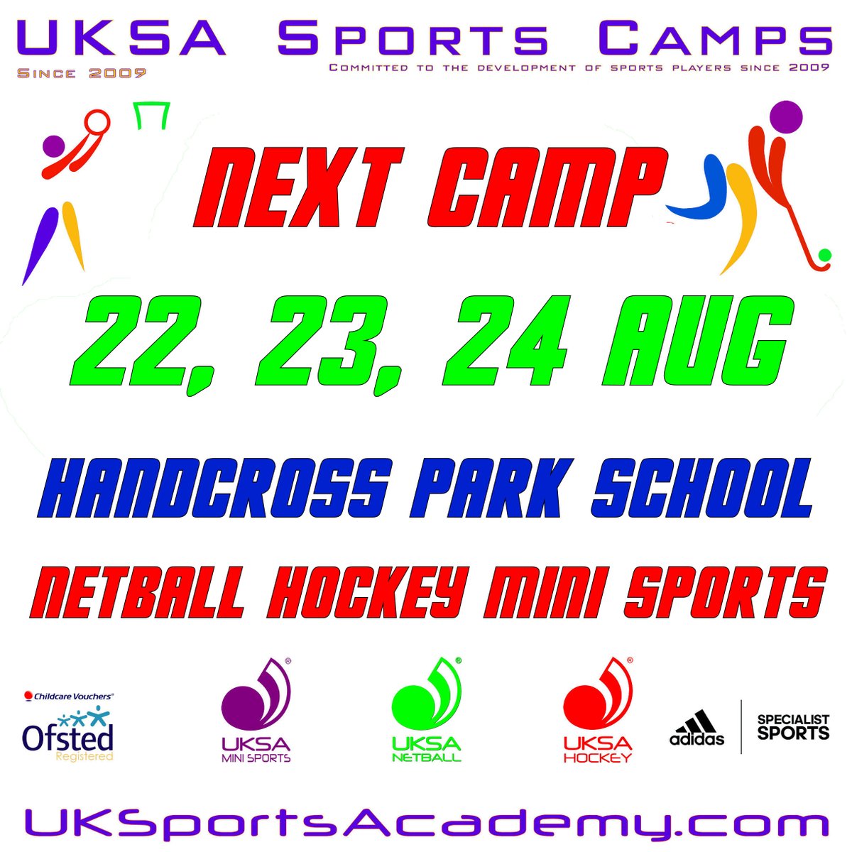 ✅Next Summer Sports Camp✅

22, 23, 24 August

@ Handcross Park School

 Hockey 🏑 Netball 🏐&amp; Minis Sports

featuring <a href="/LukeTaylor4/">Luke Taylor</a> Hockey Masterclass

bookings.eghockeyacademy.com/courses