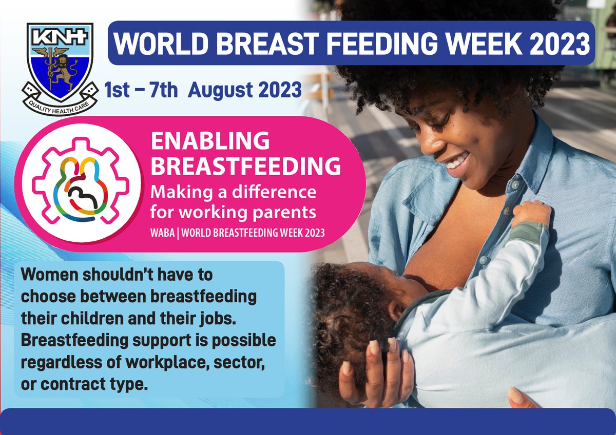 Tackling employment related discrimination against women during & after pregnancy & birth. Women everywhere, no matter their work should have paid maternity leave & time off for breastfeeding or expressing milk upon returning to work.
#KNHInakujali 
#WorldBreastfeedingWeek2023