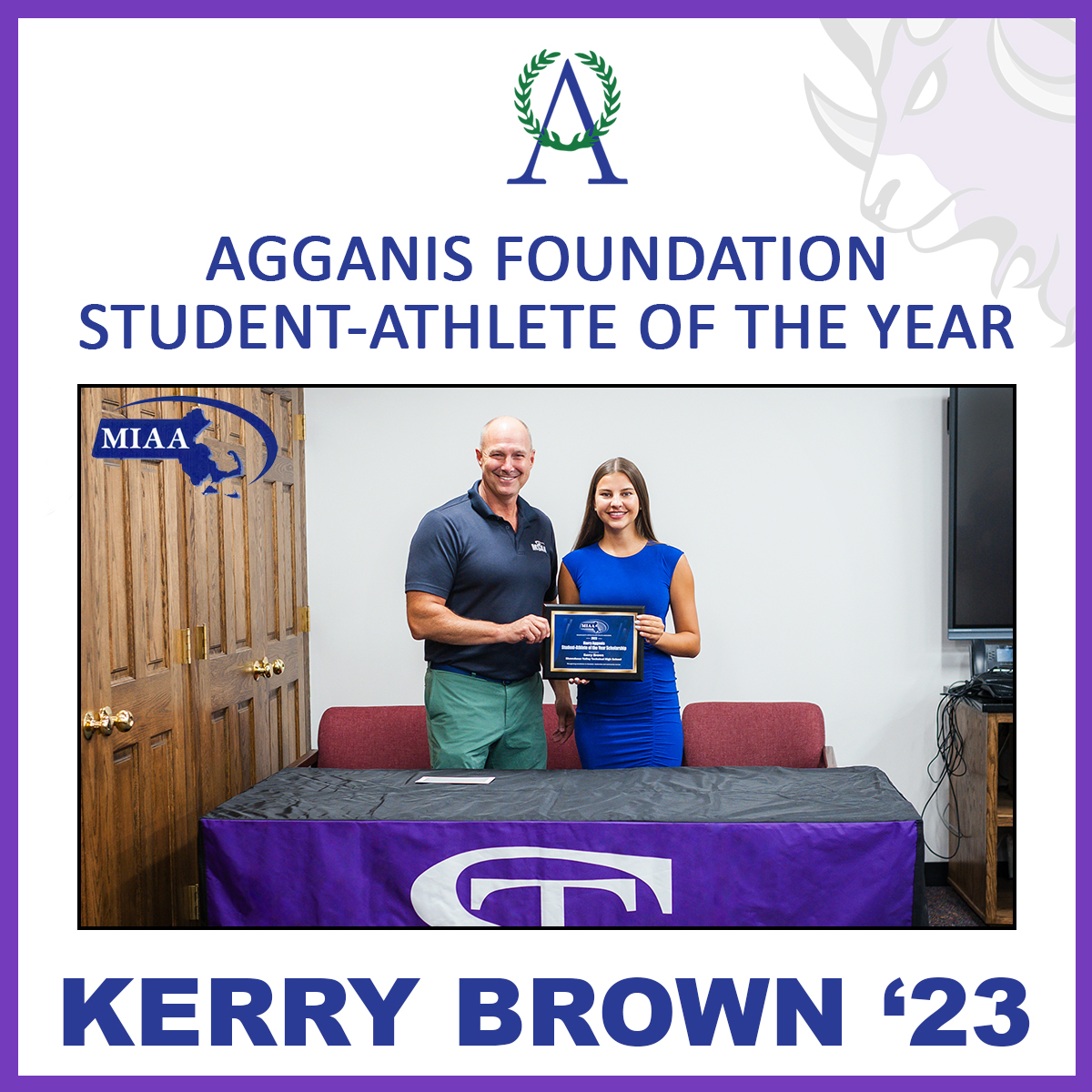 shawtech_hs's tweet image. Shawsheen is proud to share that recent graduate Kerry Brown received the prestigious Agganis Foundation Student-Athlete of the Year scholarship and award. Congrats Kerry and #ShawTechSports! #WeAreShawsheen #ShawTechSuccess @Agganisfdn @MIAA033 @shawtech_sports @SDubzinski