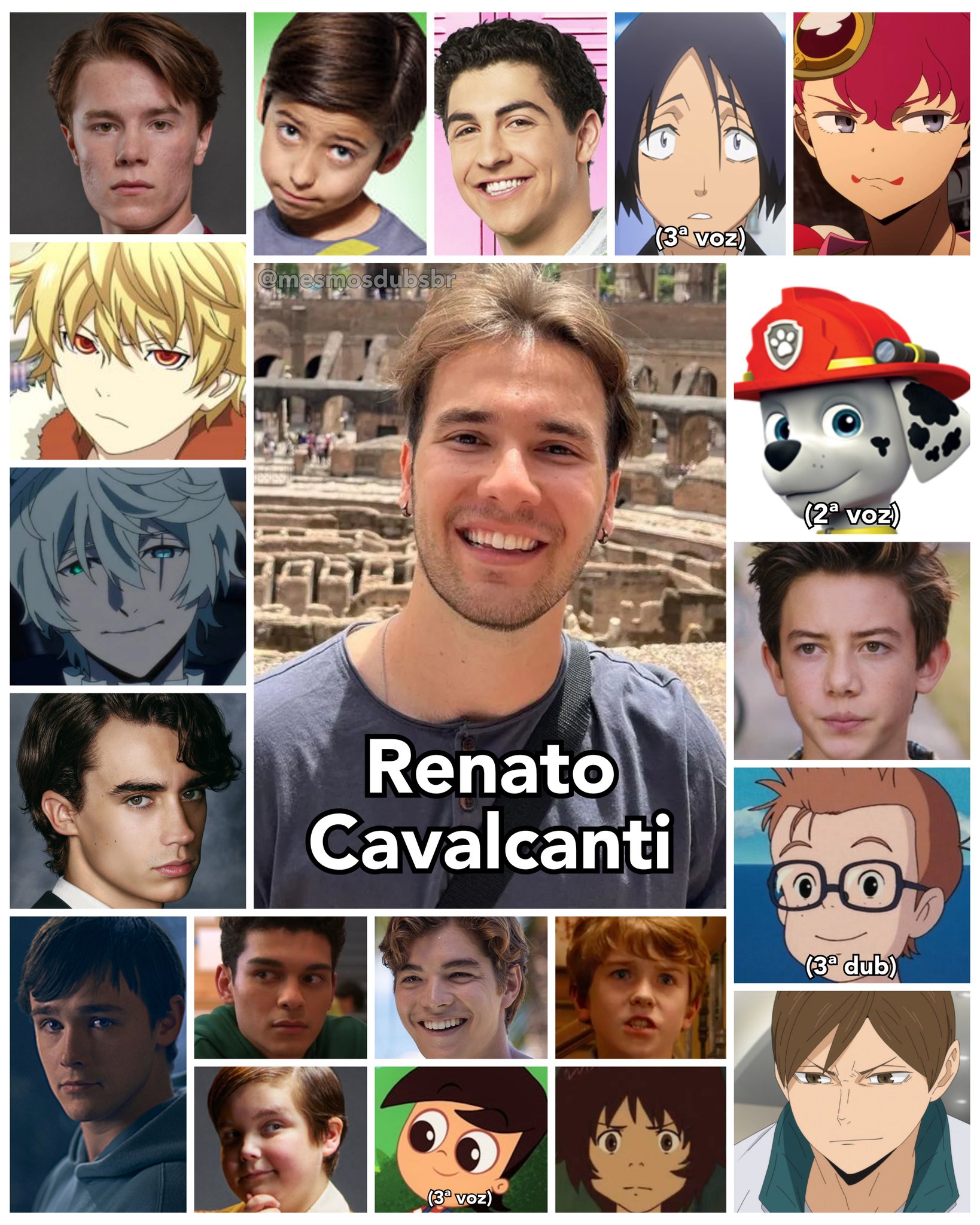 Personagens Com os Mesmos Dubladores! on X: Um dos maiores dubladores da  geração atual desde seu início na dublagem mirim, Renato Cavalcanti é um  talento nato! Renato dubla o Yukine em Noragami