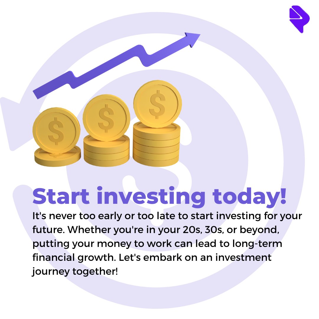 PecaFinance's tweet photo. It's never too early or too late to start investing for your future. 

#personalfinance #investment #thursdayvibes #thursdaymorning https://t.co/rdCwR7uXVk