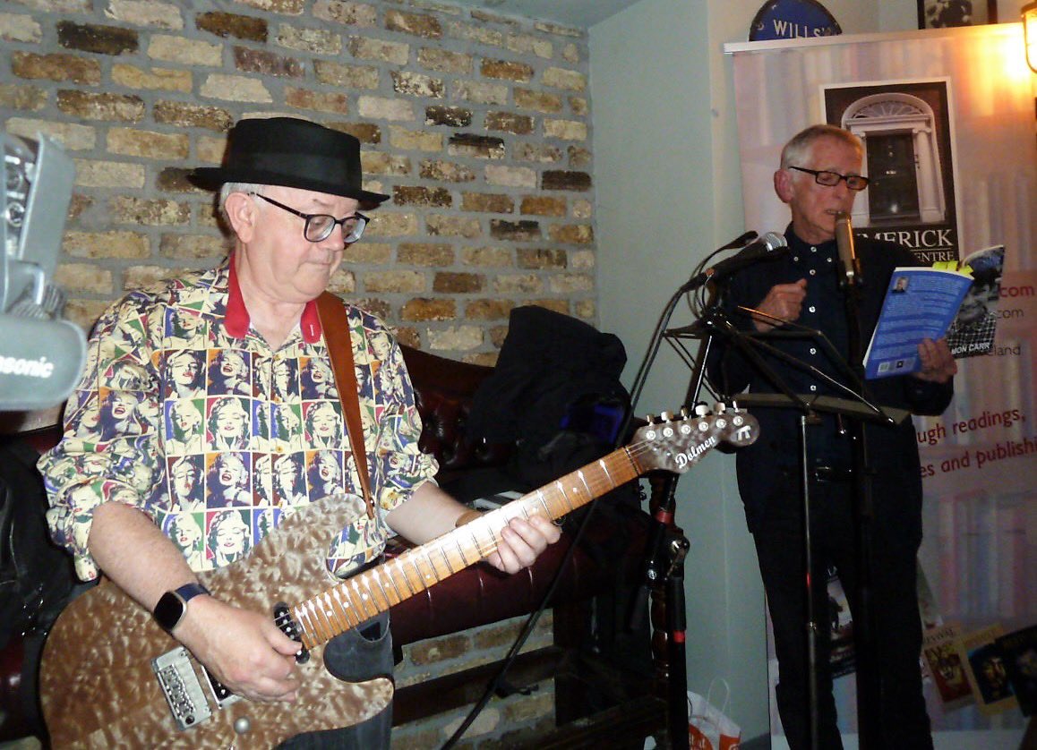 It was a privilege to be part of a super  inaugural First Wednesday Series (open-mic), White House, Limerick. I had the benefit of accompaniment on a couple of pieces by guitar ace Paddy Goodwin. Pic Patrick Thomas Howard 🙂<a href="/LimerickWriters/">L. W. C.</a> <a href="/LimeSquarePoets/">Lime Square Poets</a>