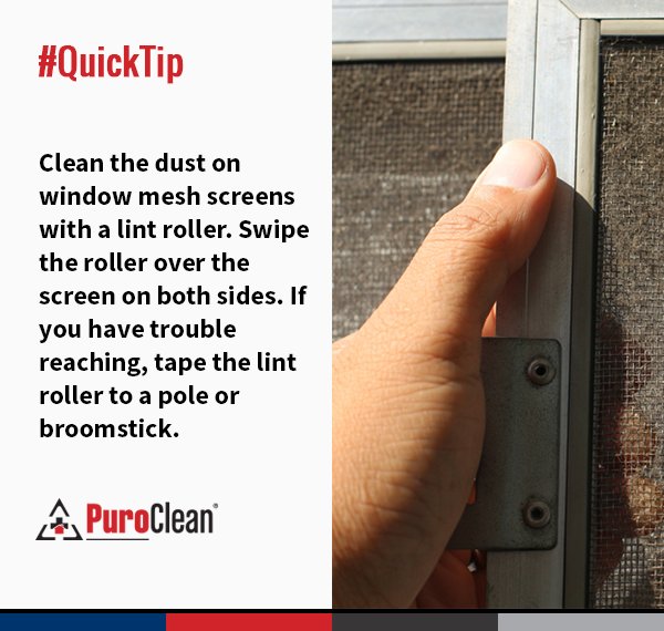 Have you had difficulty with cleaning your window mesh screen? Here's a quick tip to help you do it stress free!
#purocleanofFresno #quicktipthursday