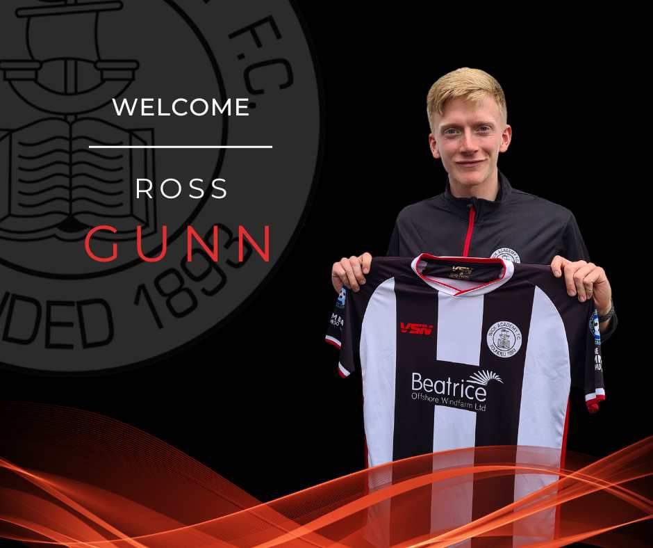 The club are delighted to announce the signing of Ross Gunn from Brora Rangers.

Local lad Ross is a player who we're sure will excite the fans and be a huge success this season and beyond.

Welcome to the club Ross ⚫️⚪️