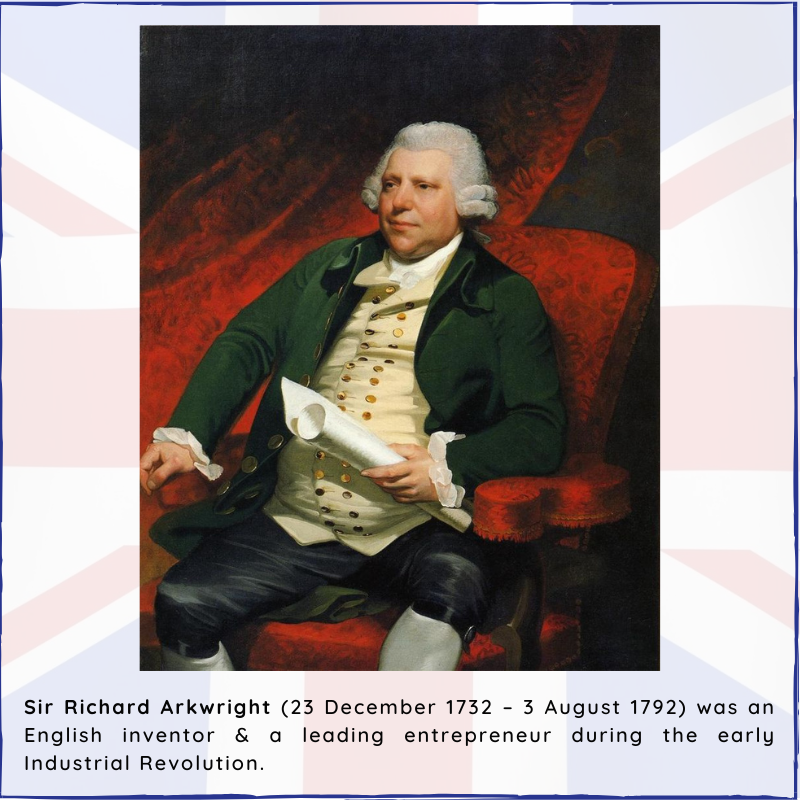 BritishHistorym's tweet photo. #otd 3 August 1792 โ Sir Richard Arkwright died (b. 1732)
He was an English inventor & a leading entrepreneur during the early Industrial Revolution.
#richardarkwright #industrialrevolution #britishhistory https://t.co/b9lCClou44