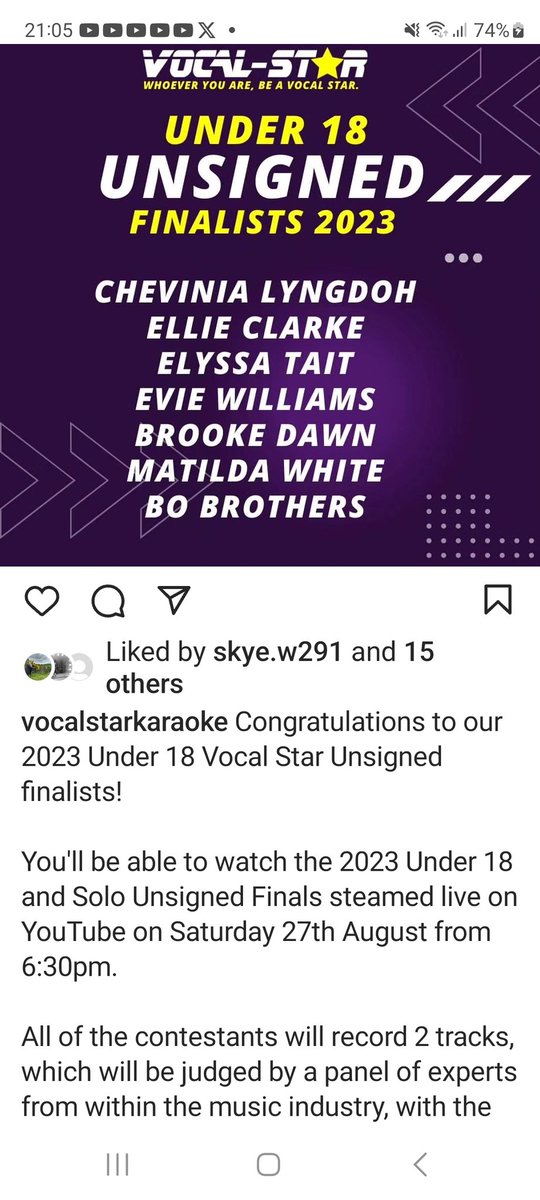 elyssa_tait's tweet photo. Vocal Star final coming soon !!  🫶❤️🫶 https://t.co/ybyE6rYRSn