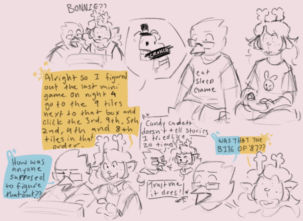 They would play fnaf together
#deltarune