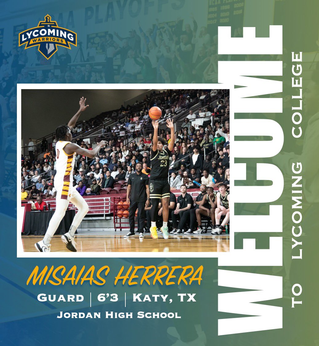 LycomingHoops's tweet photo. 🚨Roster Alert🚨

Meet the 4th member of our incoming class…

A shooting guard from Texas, Misaias Herrera. Welcome, Misaias! @lycoathletics @LycomingCollege https://t.co/HNZAugIV60