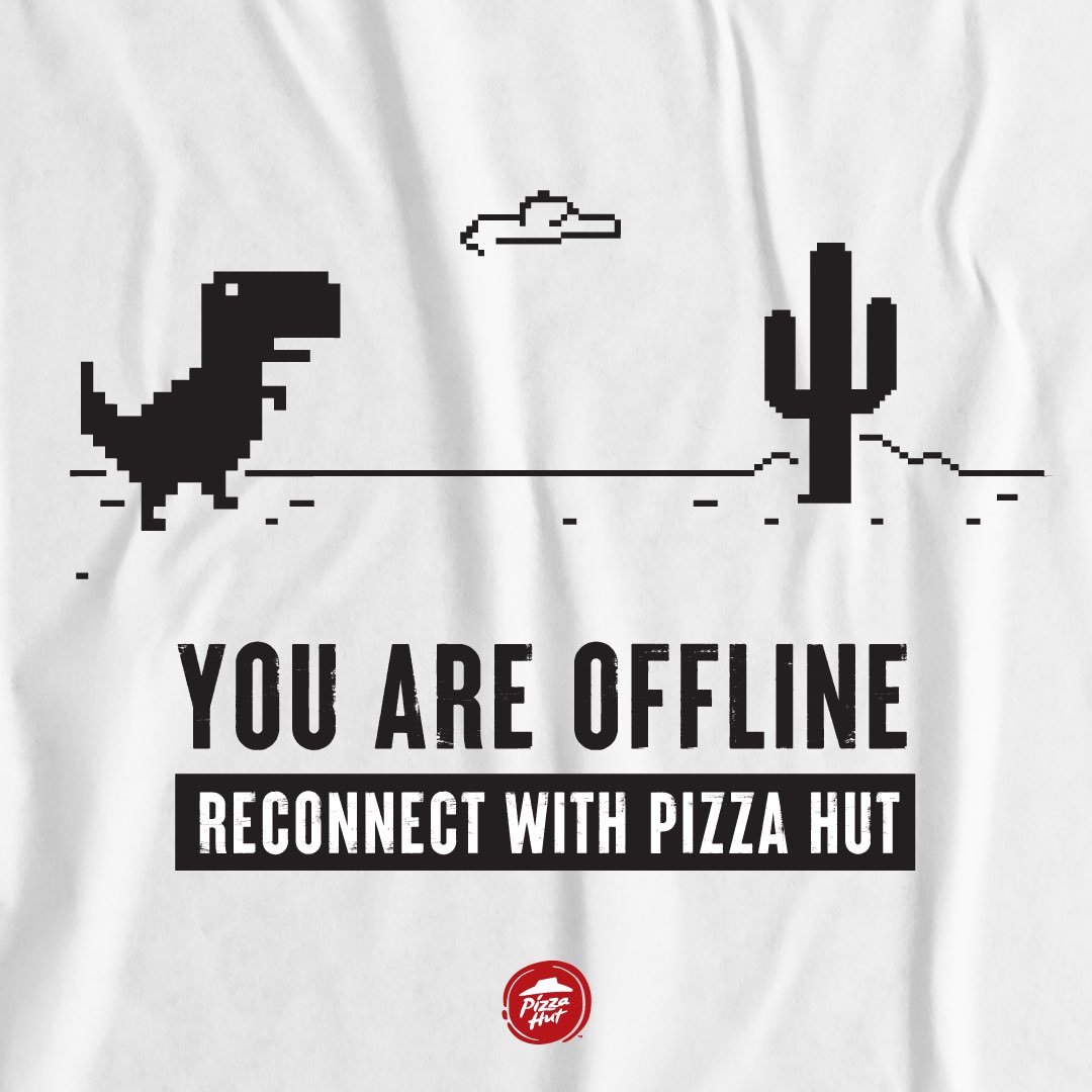 كل ما تفصل،، بيتزاهت يرجعك 😉🍕

Let Pizza-hut guides you 😉🍕