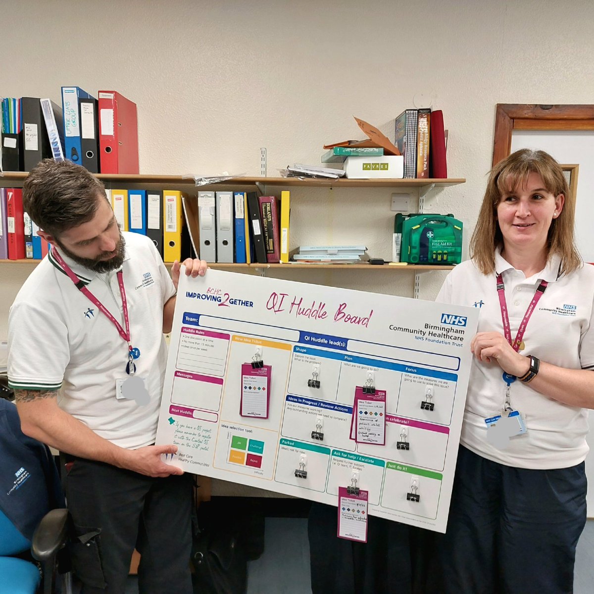 We welcomed Birmingham Neuro Rehab Team and our Care Co-ordination Centre to QI Huddles this morning. Great to learn all about the changes and projects you have already been working on. 💙 #qualityimprovement #qihuddles @bhamcommunity