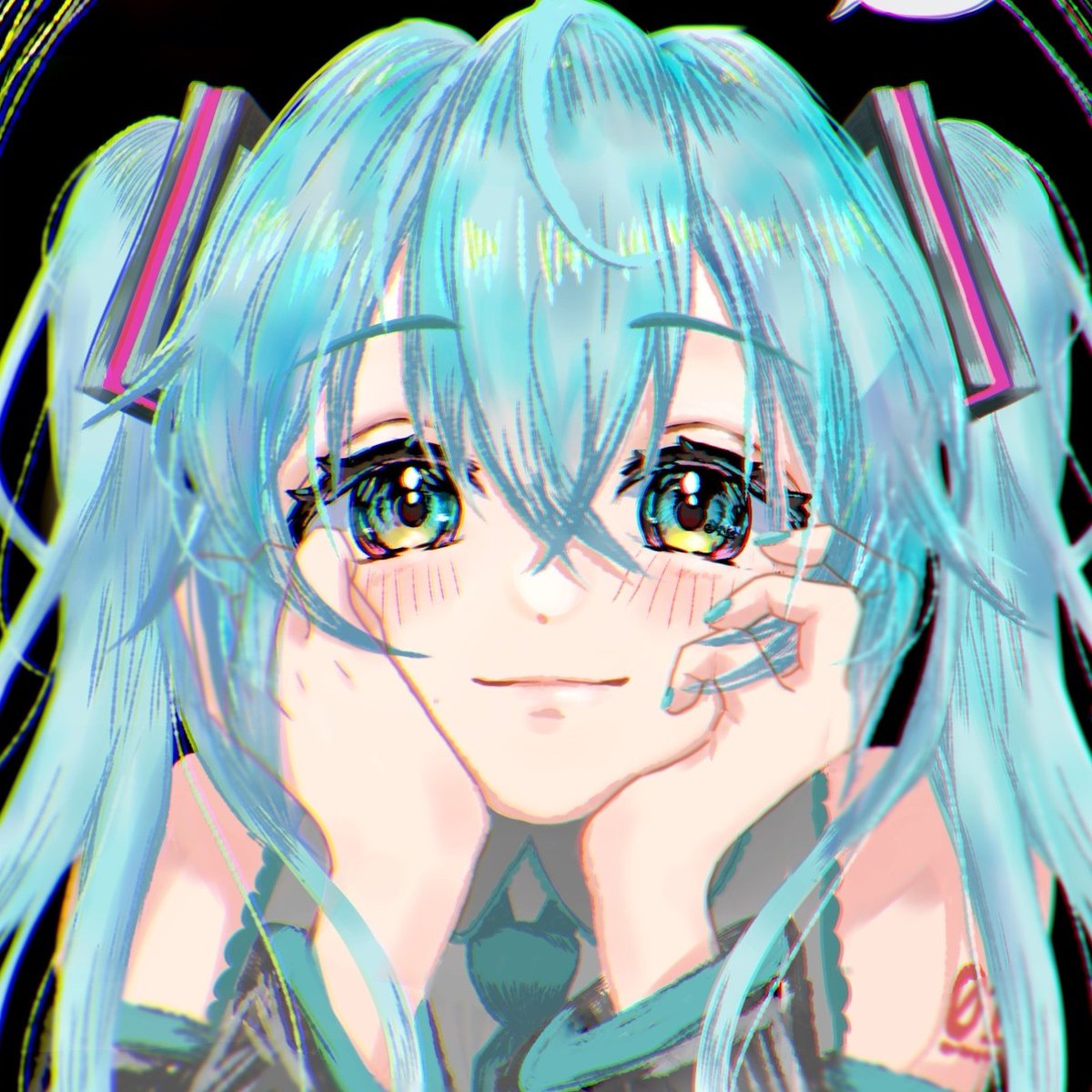 初音ミク 「#新しいプロフィール画像 アカウント作成してから3周年らしいし変えた」|ごみあゆかのイラスト