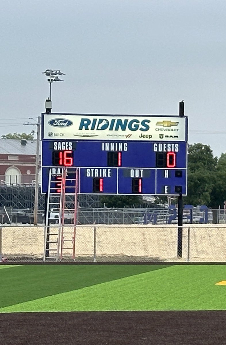 SagesAthletics's tweet photo. Thank you @NevcoSports for the service on our Sages Softball Scoreboard. The Monticello maintenance crew has been working hard preparing the grounds around the field! #TeamEffort #OpeningDay #NewFacility #GotTurf
#GoSages https://t.co/NzHRqJu9kp