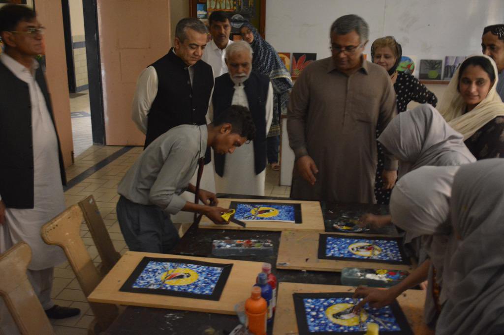 IdaRieu's tweet photo. We are grateful to Sadiq Memon sb, special assistant to CM Sind on persons with disabilities and Tuaha Ahmed Faruqui secretary of DEPD, for visiting  Ida Rieu. Thank you for your support and encouragement.🙏
 #depd #psocsr #IdaRieu https://t.co/muCkcwMlvD