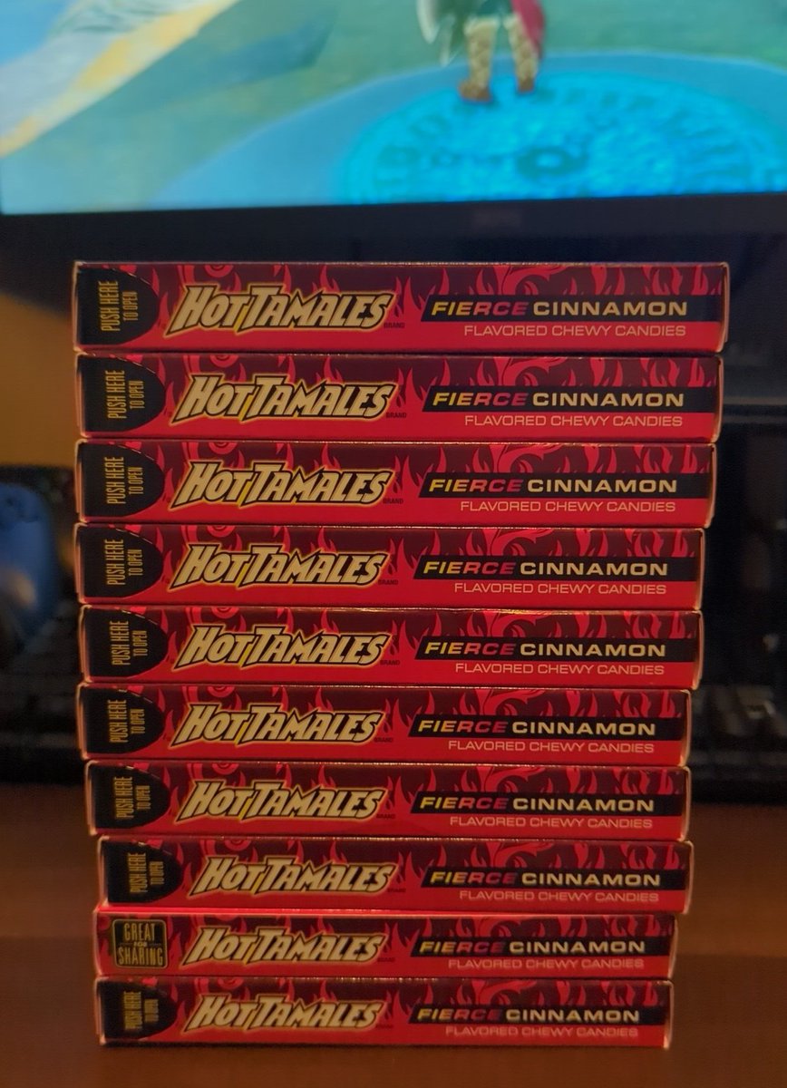 RyanActually1's tweet photo. Do you think I have a problem ?? #HotTamales #CinnamonCandy #FierceCinnamon #BestSweets #OhNomNomNom #Candy #American #Gamer https://t.co/h6fZFQox99