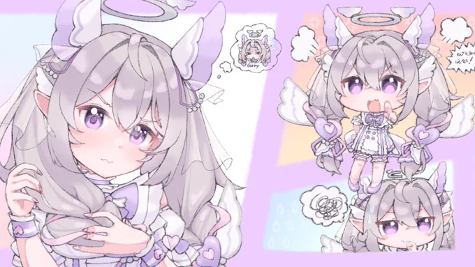skebにて天紫うゆさんのイラストを描かせていただきました!