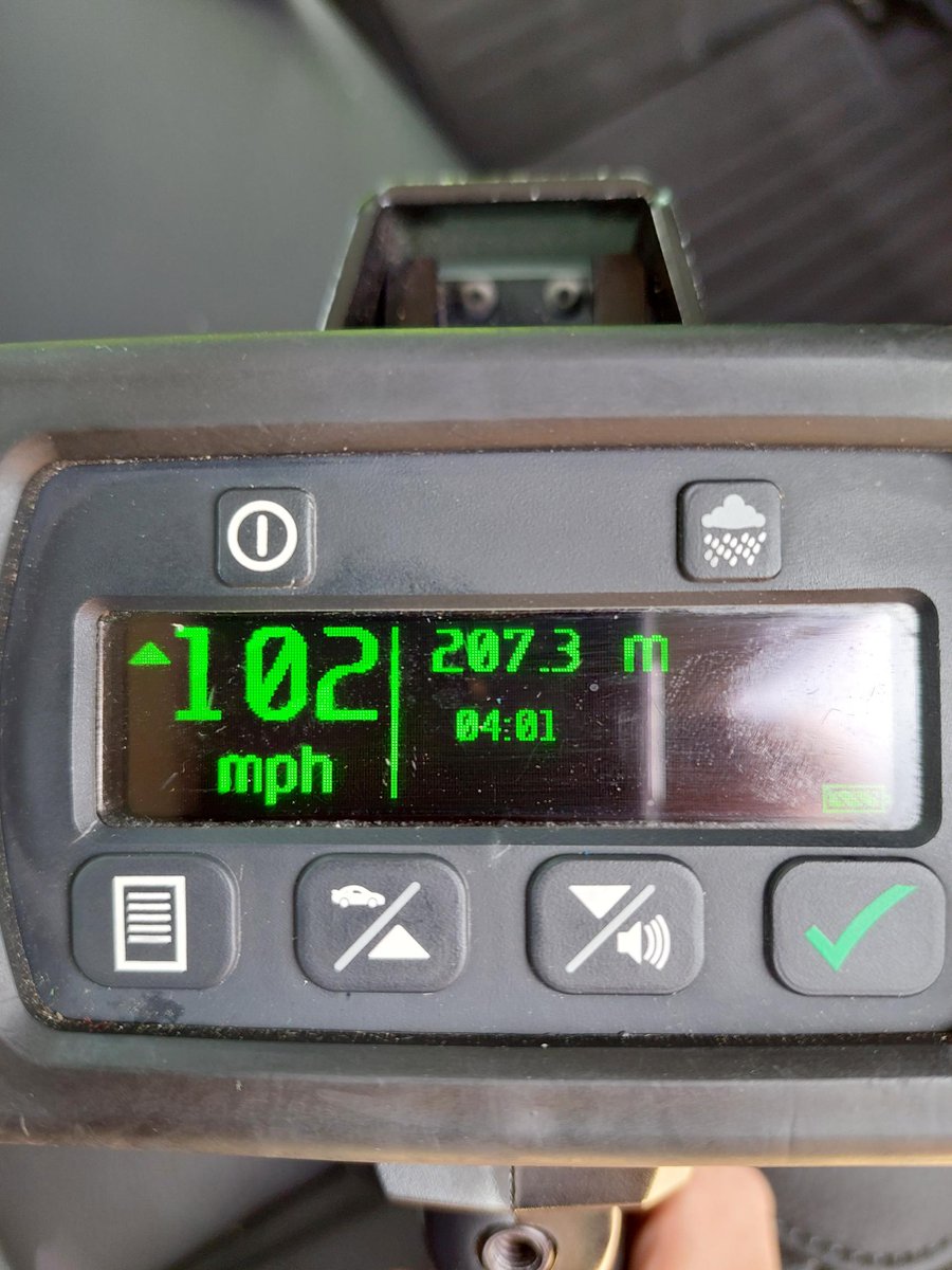 A driver was stopped at 2pm yesterday (2 August) during speed checks conducted by PC Writer on the A47 in Swaffham.

He was clocked doing 102mph, having only passed his driving test 4 hours earlier. TOR issued for excess speed! #DriveToArrive #Fatal4