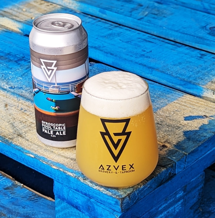 🎱⛵ GYROSCOPIC POOL TABLE ⛵🎱 It's no secret that we like Pale Ales here at Azvex and here is another banger 🔥. Dry hopped with El Dorado, Strata & Azacca to give a delightful berry note. Unbelievablely sinkable at only 5.2%.