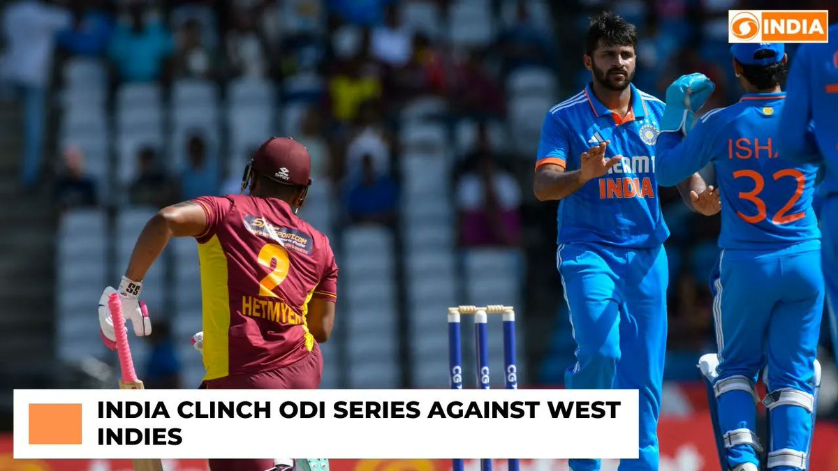 DDIndialive's tweet image. Sports Buzz | India to take on West Indies in #T20 format 

Top Headlines:

🔸Hockey: India to face China at #AsianChampionsTrophy  

🔸FIFA #WomensWorldCup: Morocco vs Colombia

Watch: youtu.be/r1r4vzY75BA