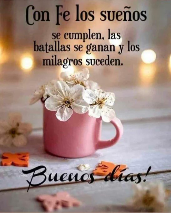 Buenos días que tengan un excelente jueves