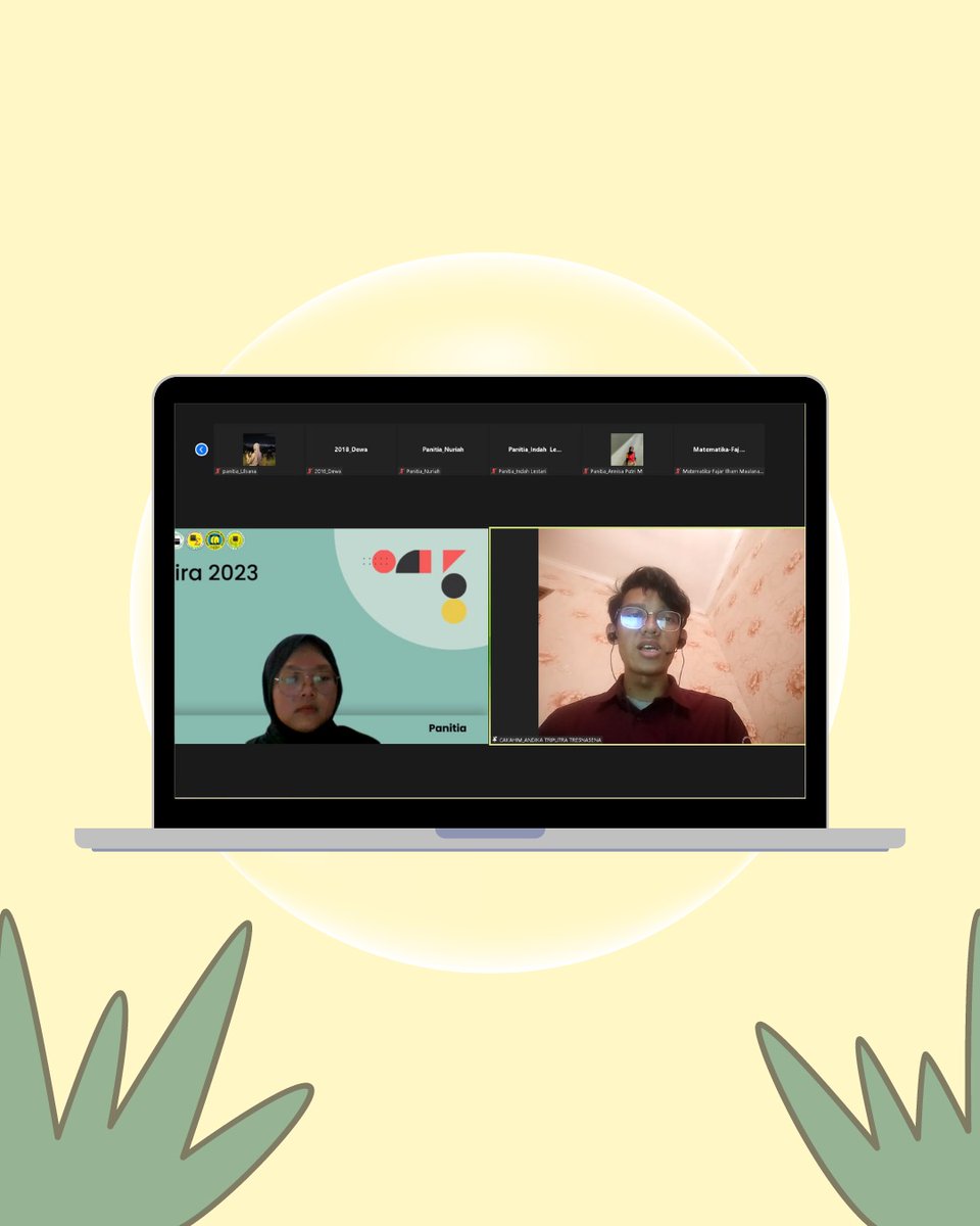 [DOCUMENTATION REPORT]

Assalamu'alaikum wr.wb.
Telah dilaksanakan Kampanye Dialogis Himatika Unisba:
📍Zoom Meeting
🗓️ Kamis, 3 Agustus 2023
💌 "Reformasi Kepemimpinan Milenial Dengan Mewujudkan Rasa Demokrasi dan Kekeluargaan yang Erat”