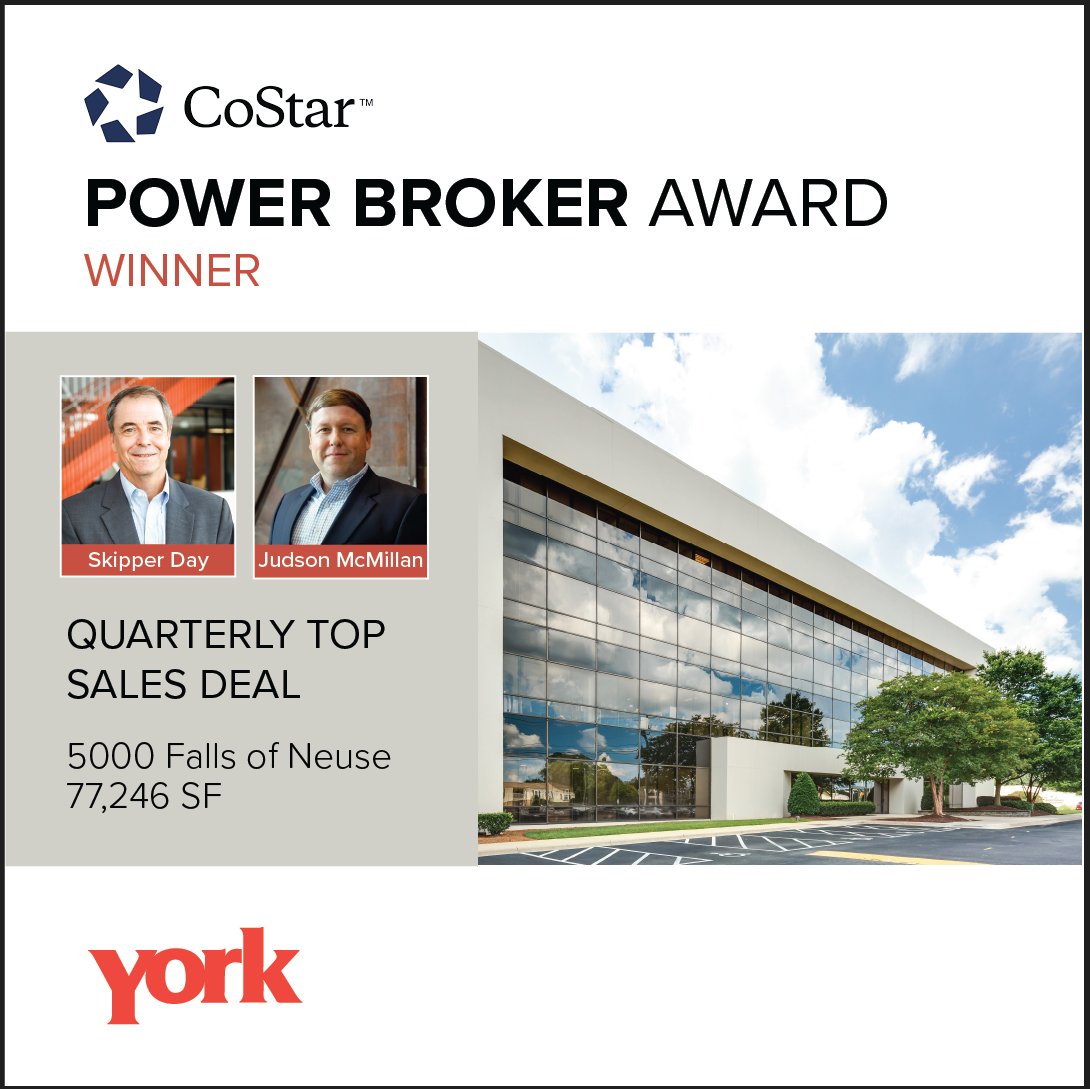 YorkProperties1's tweet photo. Congratulations to Judson McMillan and Skipper Day on being selected as a second-quarter 2023 winner of the #CoStar #PowerBroker Quarterly Deal Awards for Raleigh/Durham.

#commercialrealestate #RaleighCRE https://t.co/UmVRMW8GhJ