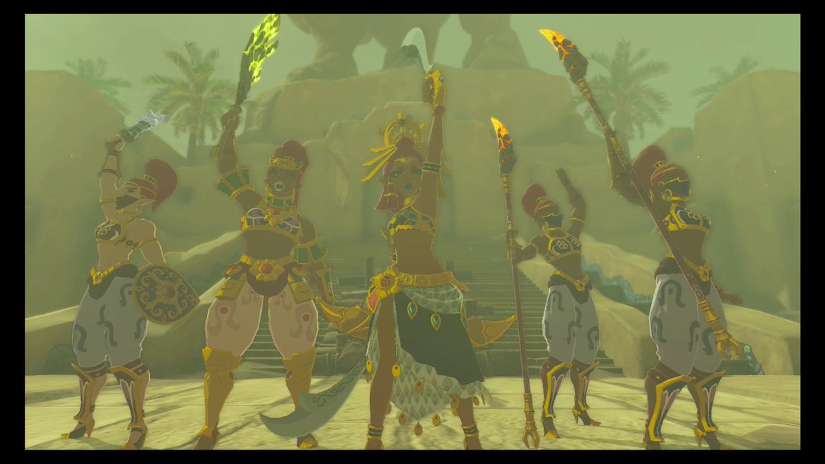 MrMonkComics's tweet photo. Link has to help Gerudo Town with the sand shroud and Gibdos that have been showing up in the area. First step is to find Riju.

#Zelda #TOTK #nintendoswitch

https://t.co/fPY56Zuaa2 https://t.co/XdpgtsVjmd