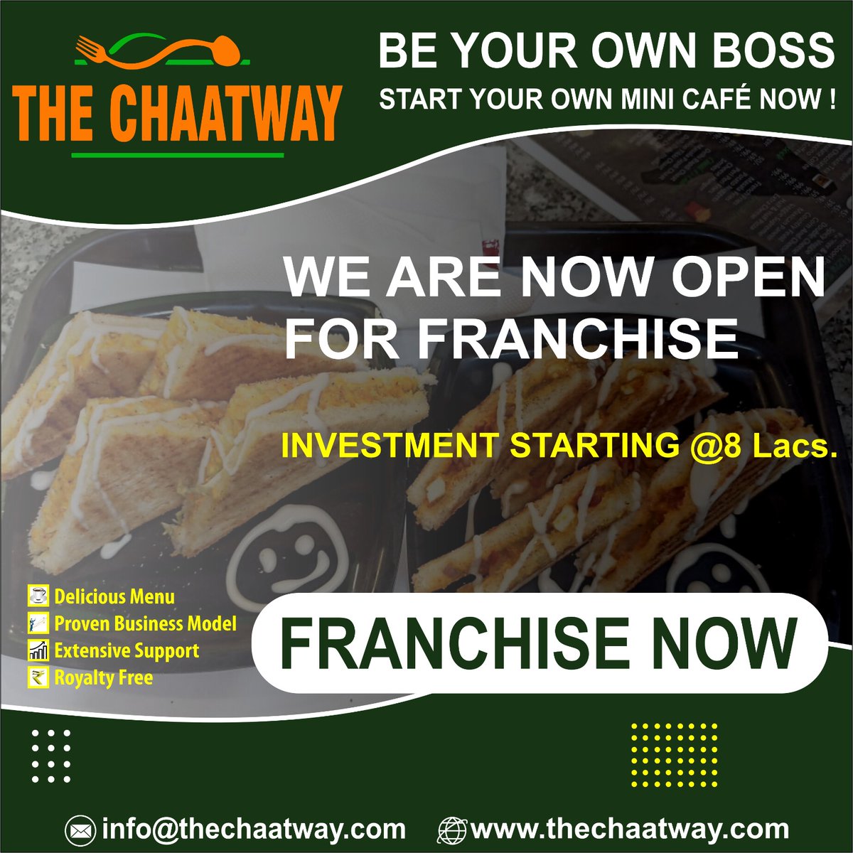 If you want to start Chaatway food franchise, then you need a total investment of 10 lakhs😊
.
#thechaatway #foodlover #panipuri #pastalover #foodies #chaat #newbusinessalert #BusinessNews #indianfood #panindia #foodservice #smallbusiness #hygienicfood #india #businesstips #assam