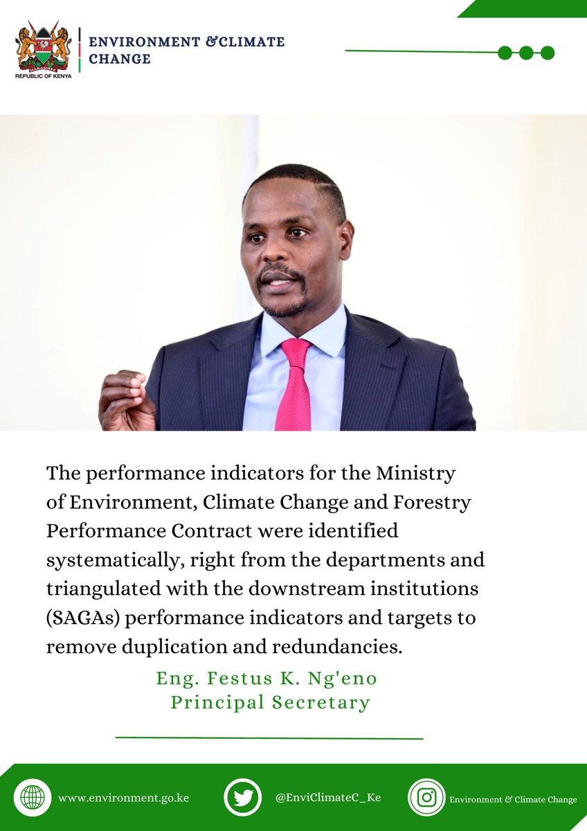 EnviClimateC_Ke's tweet photo. The performance indicators in @Environment_Ke PC were identified systematically, right from the departments and triangulated with the downstream institutions (SAGAs) performance indicators and targets to remove duplication and redundancies ~PS Eng Ng'eno #PerformanceContract https://t.co/su3NnpjwzB