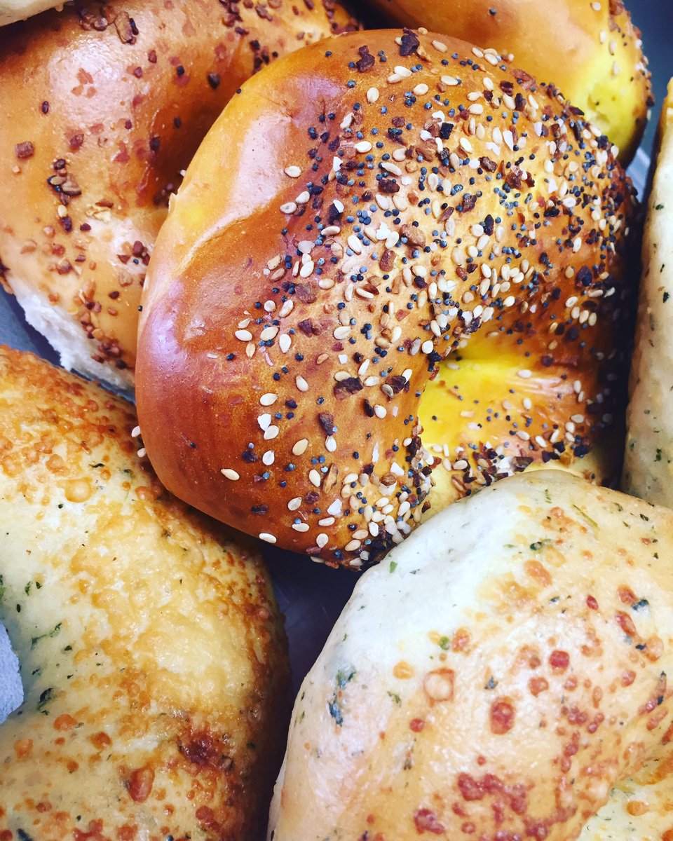 HBTheScoop's tweet photo. We received some additional favorites today!! Stop by for Egg Everything, Garlic &amp; Spinach Parmesan!! 🥯🥯🥯🥯 https://t.co/9qCkRcZPI0
