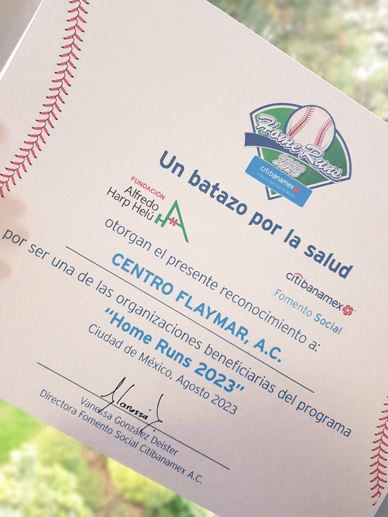 CentroFlaymar's tweet photo. Muchas gracias por unirse a cientos de causas y seguir impactando positivamente en la  vida de las personas @CitibanamexCS Fundación @alfredoharphelu #HomeRuns2023 #FomentoSocialCitibanamex #CompromisoSocial que da vida Flaymar #CalorDeHogar 🤲❤🏩 https://t.co/TQYpduOBcU