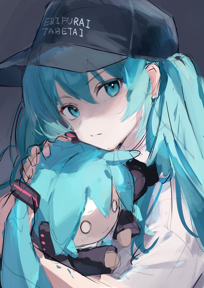 初音ミク 「ラフを描くのが楽しい」|Ameもちのイラスト