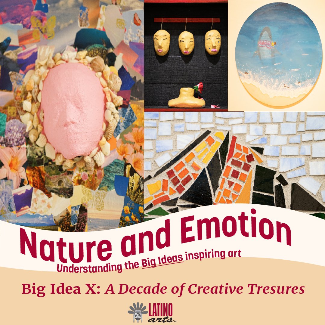 Students from University School of Milwaukee studied the different ways nature and emotion can be expressed artistically. Students created their own unique pieces that represent their interpretation of ways to express Nature and Emotion. 
@usmsocial

#LatinoArts