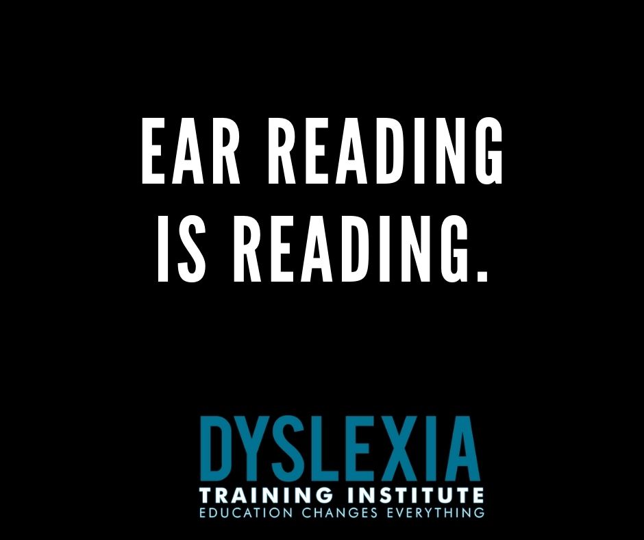 Audiobooks are books. Don't discount ear reading! #dyslexia