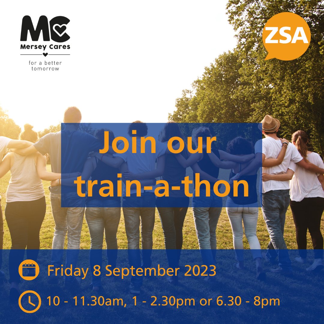 Zero Suicide Alliance (@zer0suicide) on Twitter photo Join us for our #SuicideAwareness train-a-thon on Friday 8 September 💛
Find out more and register your place 👇
register.enthuse.com/ps/event/ZSATr…
#WorldSuicidePreventionDay #WSPD #WSPD2023
<a href="/MerseyCares/">Mersey Cares</a> <a href="/Mersey_Care/">Mersey Care NHS FT 🏳️🌈</a> <a href="/MentalHealthRIC/">Mental Health Research for Innovation Centre</a> <a href="/LifeRooms_MC/">The Life Rooms</a> Join us for our #SuicideAwareness train-a-thon on Friday 8 September 💛
Find out more and register your place 👇
register.enthuse.com/ps/event/ZSATr…
#WorldSuicidePreventionDay #WSPD #WSPD2023
<a href="/MerseyCares/">Mersey Cares</a> <a href="/Mersey_Care/">Mersey Care NHS FT 🏳️🌈</a> <a href="/MentalHealthRIC/">Mental Health Research for Innovation Centre</a> <a href="/LifeRooms_MC/">The Life Rooms</a>