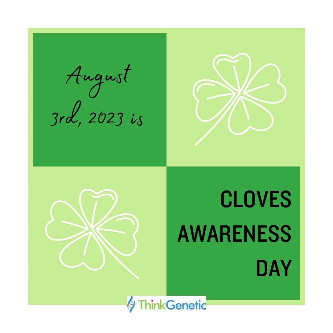 Happy CLOVES Awareness Day! Check out loom.ly/xxSj1qA and <a href="/CLOVESSyndrome/">CLOVES Syndrome Community</a> to find out how you can support and help raise awareness of CLOVES syndrome today!

#raredisease #genetics #genomics #awareness #CLOVESsyndrome