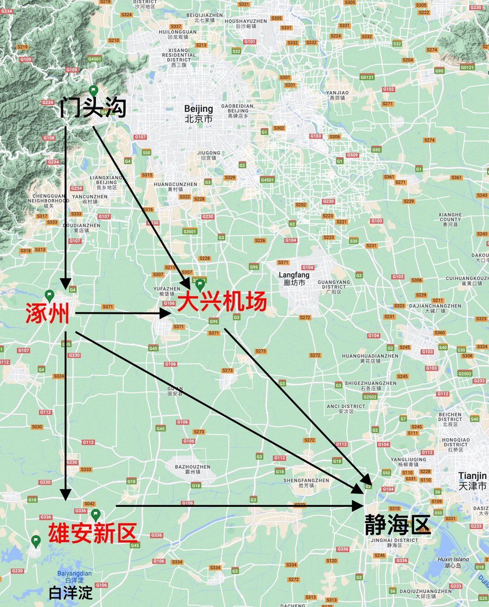 lidangzzz's tweet photo. 统一回答几个问题：

1. 疫情和洪水一样，都是舍小雇大，为什么疫情不能牺牲，但洪水可以牺牲？

因为疫情舍小雇大是个伪命题，一旦mRNA疫苗量产，任何封控都是人为制造灾难，不存在“小”和“大”；

华北地区河流是连成一体的，一定量的降雨量导致洪水，造成洪水是必然的。

2. 涿州离北京天津这么远，有必要封控涿州吗？

下面这张图1是评论区被刷最多的图，仿佛涿州离天津和北京遥远。

实际上永定河是贯穿整个北京门头沟、涿州、天津市区的一条河，而整个涿州就在永定河西岸。门头沟的洪��如果不在永定河泄洪，最终一定会全部涌入1000万人口的天津市区；

为什么不让涿州的水流入白洋淀——因为他妈永定河根本就和白洋淀没有半毛钱关系。

另外涿州被白沟河、小清河、北骏马河贯穿，北面是大清河，这些也都是最终要在天津塘沽汇入大海。

在这件事情上，从来没有所谓“保北京”的选项，因为北京从来不需要保，也不用人去保——一切本质上都是保天津。

根本原因还是因为这些降雨量最终会100%流入渤海，要让他们自然流入渤海，让海河两岸直接水淹1000万人的天津，还是在涿州、保定、武清、静海几个万人郊县泄洪。

3. 有没有基层村干部没有通知，导致全村蓄意被淹？

目前看起来，天津各郊县的撤离是完备的，献县48村撤离也是完备的，涿州大部分郊县村镇撤离也是完备的，但是大批人依然不撤离，尤其中老年人留在家里。

问题主要在涿州的刁窝镇的一些村，有人说当地村干部只是用广播喇叭通知撤离，没有强制挨家挨户通知所有人撤离。

4. 政府为什么没有提前挖好排水渠，排到渤海？

首先，华北平原排到渤海的方式，有且只有一个，就是用现有华北平原水系，通过天津，排到渤海——不需要额外挖水渠。

其次，华北平原上次洪水是1963年，再上次是解放前。

华北平原洪水一直非常罕见，国家划定的泄洪区、蓄洪区已经几十年没人使用，加上历史上蓄洪区土地冲积，非常肥沃、常年空缺，早就被周围村民全部用做农田、畜牧业等等。

华北平原是这样的：大洪水几十年来一次，只要洪水一来，蓄洪区就会被淹没；但只要洪水一撤退，到下一次几十年后的洪水来临之前，周围村民一定会全回到蓄洪区，继续种田。

上一次洪水已经过去60年了——你不可能指望这60年里华北平原的所有蓄洪区全部禁止居住、禁止农业、禁止生产、禁止开发。

除了东淀、武清、涿州这些地方，甚至包括天津北辰北运河沿岸的双街、静海传统蓄洪区团泊湖这些最近20年新开发的城市周边中高档楼盘、别墅区。

你指望从1963年到现在，这些地方不开发、不建设、不耕种、不畜牧、不居住、不使用，常年准备再过几十年的一次洪水？

所以我说不出王志安这种狗杂碎才能说得出的话，1963年因为泄洪不及时，子牙河、大清河全部发生洪水，整个天津被困，受灾人口2000万。

洪水不是疫情，洪水就是洪水本身，水从天而降，必须要流经这几条河：

大清河不淹，天津必淹；

北运河不淹，天津必淹；

子牙河不淹，天津必淹。

同样体积的洪水，淹同样区域的土地，在涿州、静海、武清、廊坊这些河岸沿线十几万居民撤离，远远比直接让整整海河沿岸1000万天津市区居民撤离执行起来要简单，造��的损失也少得多。

就���么简单。