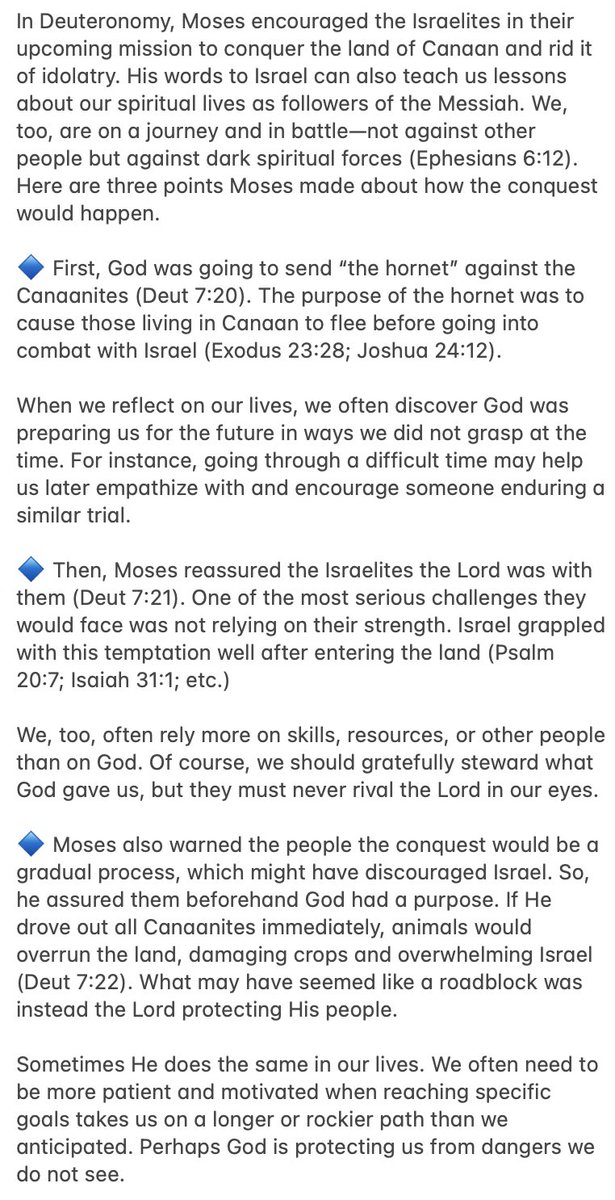ChosenPeopleUSA's tweet photo. Check out our thoughts on this week's Torah portion!
#ChosenPeople #Torah #devotional #Messianic #Parashah #Parashat #Bible #Deuteronomy #Eikev https://t.co/BUS48YV4si