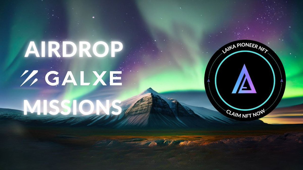 aaditay75's tweet photo. 🚀 #NANSEN_AI, #Arkham, and now @LAIKA_AI! 

#AI tools are taking over the #crypto space and you can be part of the action.💎

Participate in their #Airdrop on #Galex and level up your trading game! 🌟 
#cryptoanalysis #100xgem #BTC #ETH #NFTs #Minting #airdropcampaign https://t.co/iyA4bue0kF