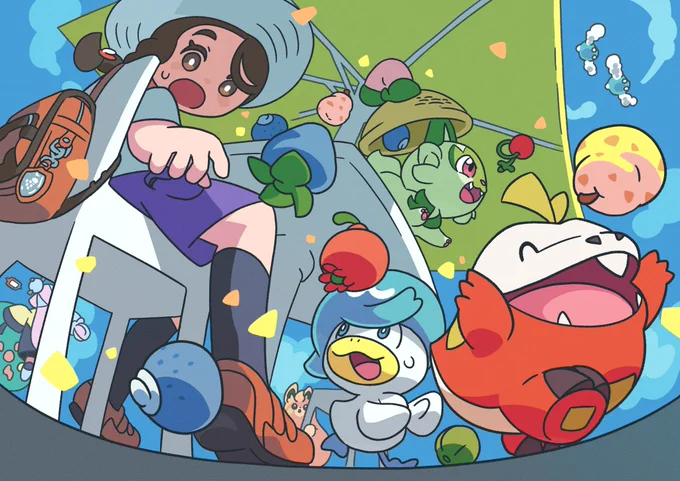親戚の子のリクエストで描いたポケモンたち