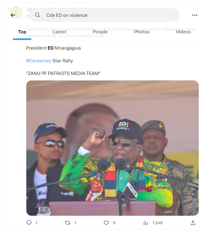 🇿🇼 ZANU PF PATRIOTS 🇿🇼 tweet media