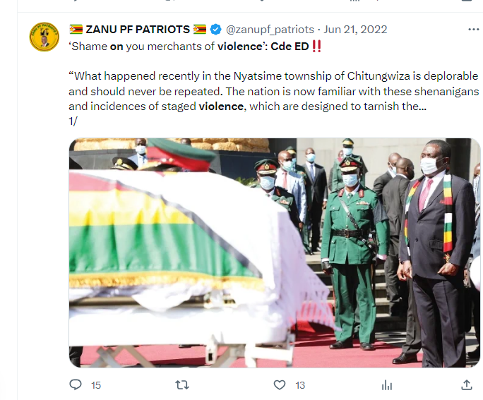 🇿🇼 ZANU PF PATRIOTS 🇿🇼 tweet media