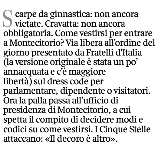 I problemi, quelli seri.
"Ahi serva Italia, di dolore ostello, nave sanza nocchiere in gran tempesta,  non donna di provincie, ma bordello!"