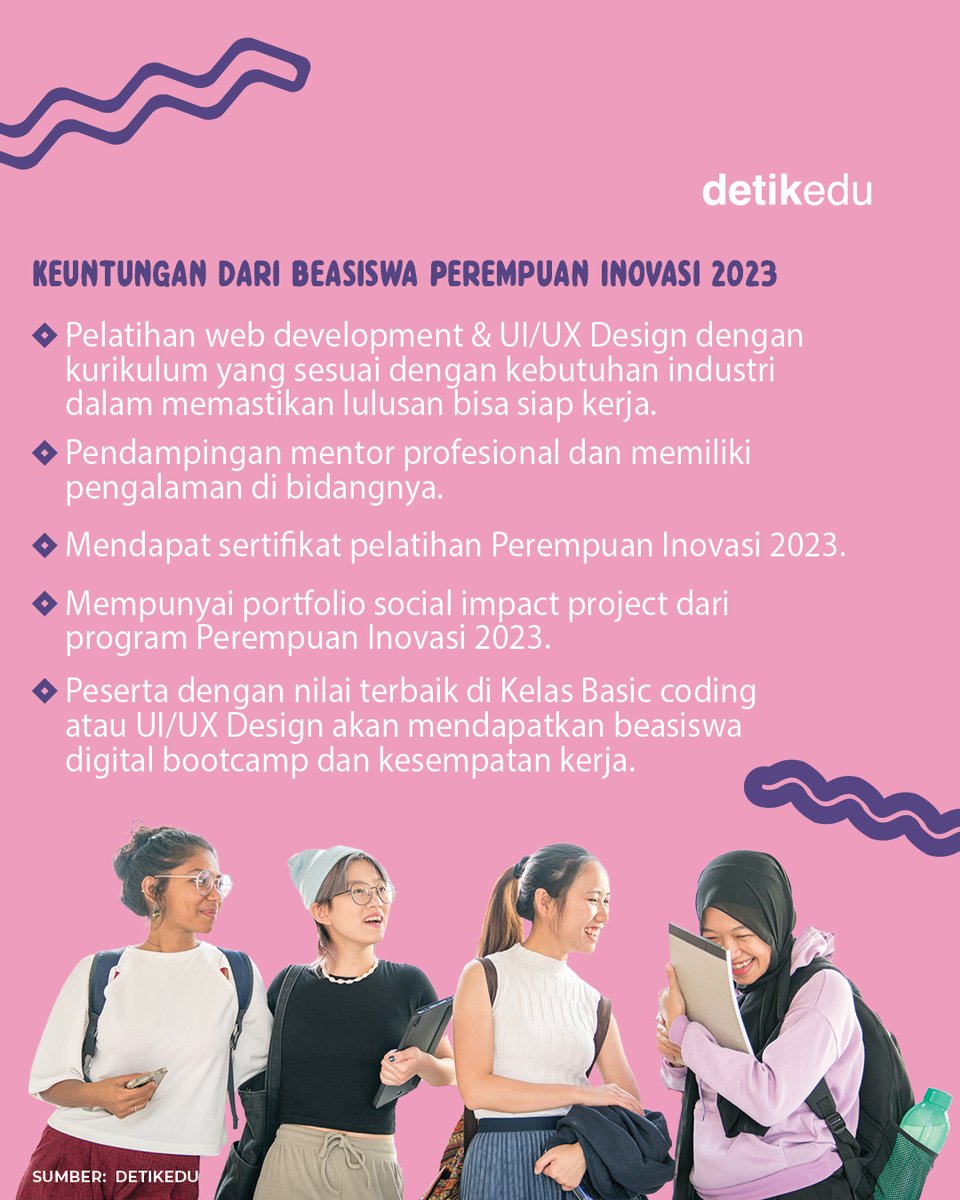 detik_edu's tweet photo. Bagi detikers yang tertarik ingin mengembangkan kemampuan digital, saat ini hadir Beasiswa Inovasi Indonesia 2023. Pendaftaran beasiswa dibuka hingga 27 Agustus 2023 lho!
Berikut syarat dan ketentuannya! https://t.co/fgtlKe968I
#detikedu #Beasiswa #Pemograman #Coding https://t.co/l1221FnTum