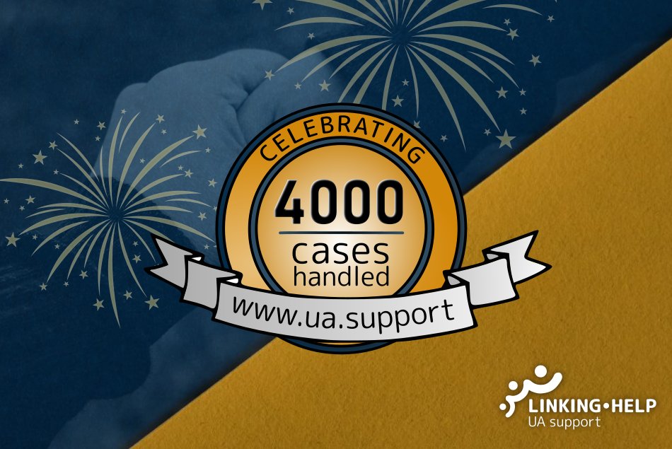 LinkingHelp's tweet photo. Time to celebrate! Proudly announcing that our NGO Linking Help has reached 4000 provided pro bono legal cases. We address with our legal help more than 4000 Ukrainian refugees seeking safety and protection in their new country. 
#RefugeeSupport #LegalAssistance #HumanRights https://t.co/dijhJ8Sf5l
