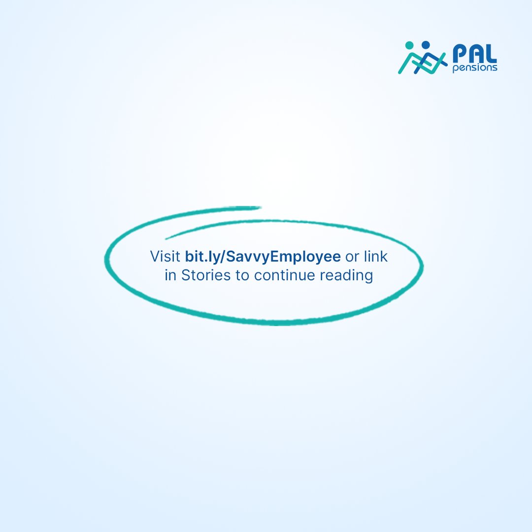 Smart employees have some key traits and skills that set them apart in the workplace.

Visit bit.ly/SavvyEmployee to continue reading.

#PALPensions
#SmartEmployee 
#Retirement 
#Pension
#PensioninNigeria