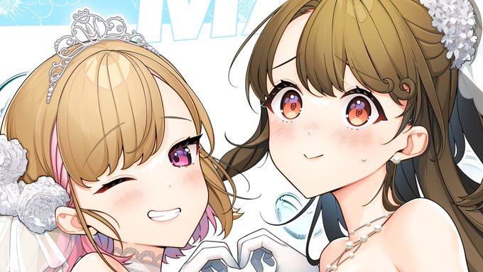 「ねぇ美羽? このドレス……母娘で着るものじゃない気が……」

「そうかもね。でも似合ってるよ、ママ」

「えっ!そ、そ〜ぉぉ???///」

───────────────

電撃文庫30周年祝い公式海賊本

「電撃うえでぃんぐ!」 

ご予約は本日8月3日(木)まで❣

#ママ好き 