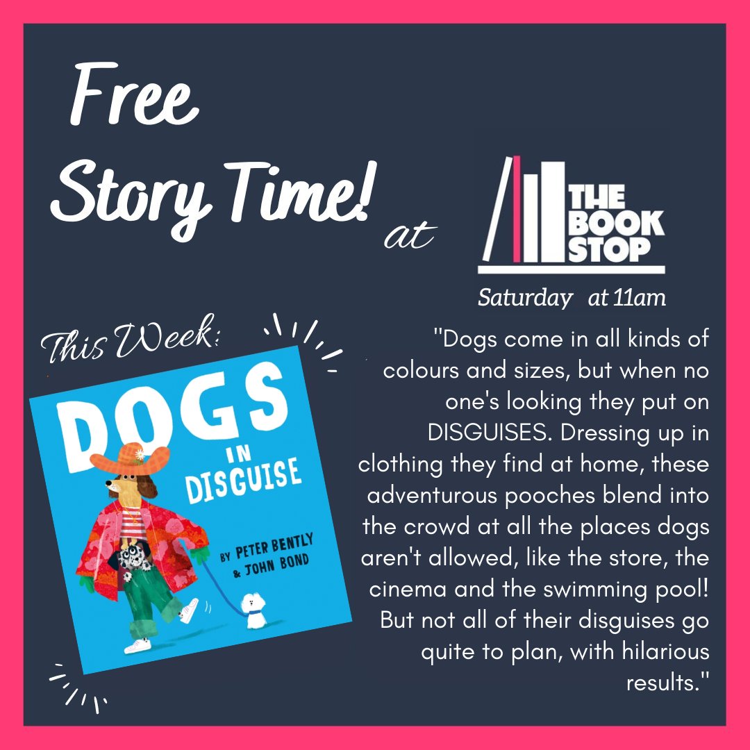 StHBookStop's tweet photo. Don't miss out!

Sat 5th: 
11am - FREE reading of #DogsInDisguise

12:30pm - Meet &amp; Greet with director @mikeclarkefilm and lead actress @SophiaLee_Kelly of the award winning #ALightThroughColouredGlass.

Sat 12th 
1pm - FREE reading of #TheDrabidull with author, Lisa Treasure. https://t.co/g7d4ewQxOH