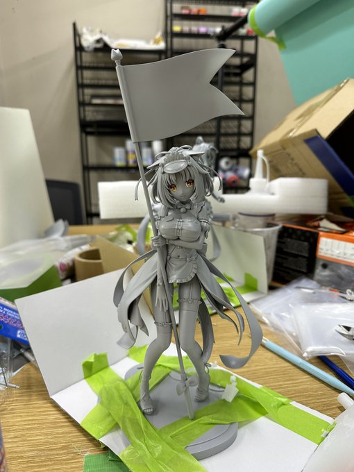 Ruru_Berryz's tweet photo. Sayori (@sayori_nw) dévoile une photo du prototype de la figurine NEKOYOME de Cinnamon: Race Queen ver.「NEKOPARA」.
※Plus d’informations prochainement.
#NEKOYOME
#Nekopara #ネコぱら https://t.co/h1Brmm3yq4